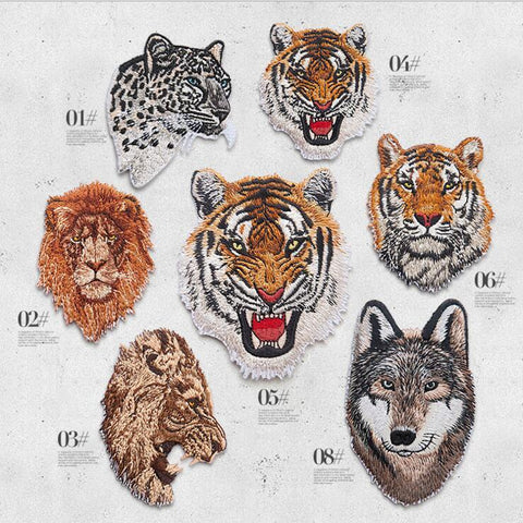 Tiger Patch Iron On Motorcycle Patches