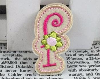 Cute Pink English Letter Iron on Patches