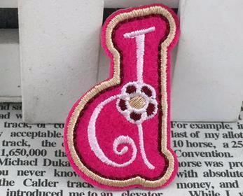 Cute Pink English Letter Iron on Patches
