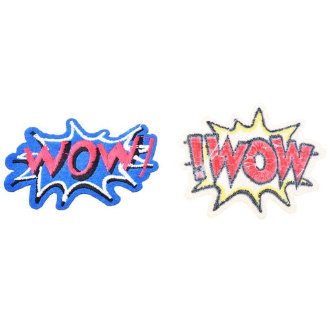 Wow Letter Patches Set
