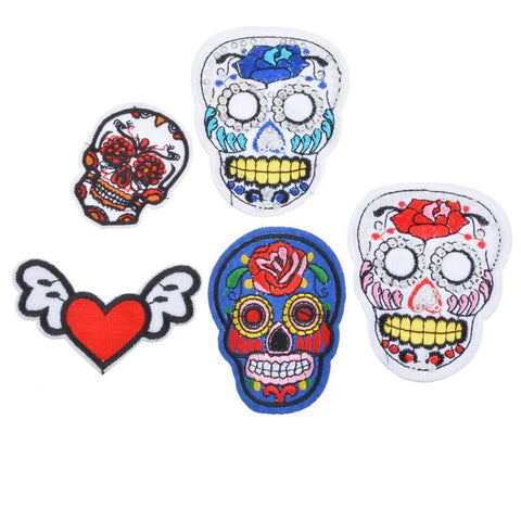 Skull Love Fashion Patches