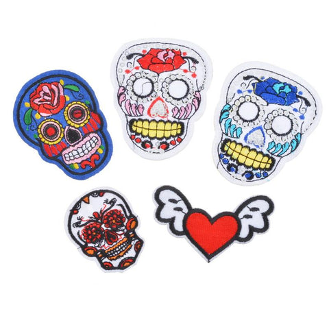 Skull Love Fashion Patches