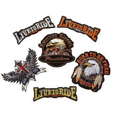 Iron On Large Biker Patches