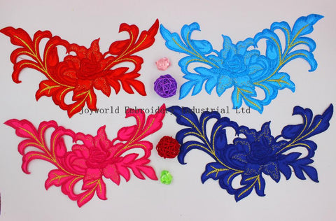 3D Flower Embroidery Iron On Patch