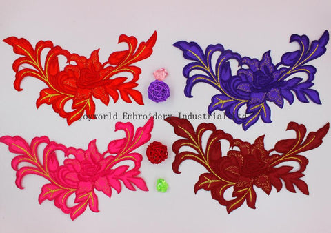 3D Flower Embroidery Iron On Patch