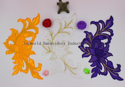 3D Flower Embroidery Iron On Patch