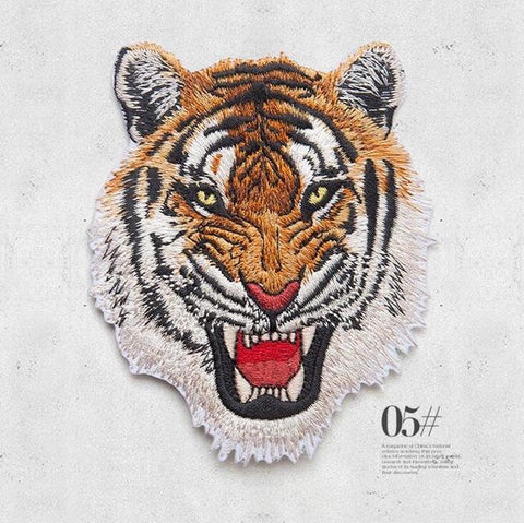 Tiger Patch Iron On Motorcycle Patches