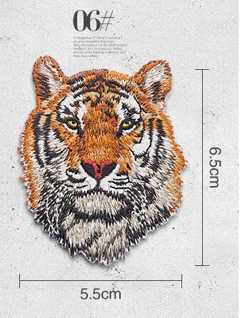 Tiger Patch Iron On Motorcycle Patches