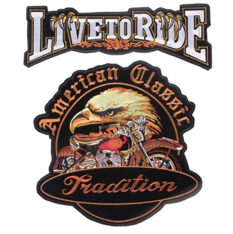Iron On Large Biker Patches