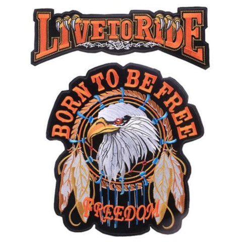 Iron On Large Biker Patches